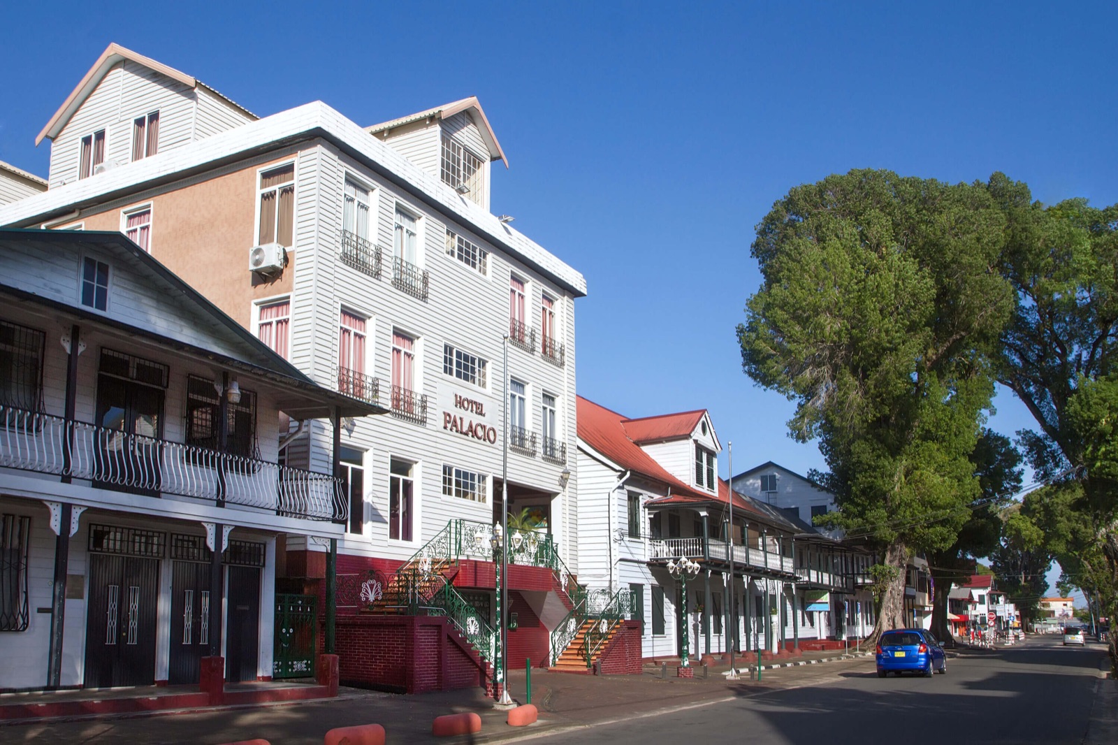 Hotel Palacio on Heerenstraat in Paramaribo's historic centre